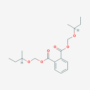 molecular formula C18H26O6 B12519487 Bis{[(butan-2-yl)oxy]methyl} benzene-1,2-dicarboxylate CAS No. 656813-24-0