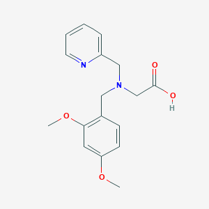 molecular formula C17H20N2O4 B12519488 N-[(2,4-Dimethoxyphenyl)methyl]-N-[(pyridin-2-yl)methyl]glycine CAS No. 651714-92-0