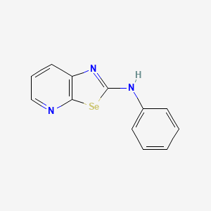 molecular formula C12H9N3Se B12519503 N-Phenyl[1,3]selenazolo[5,4-b]pyridin-2-amine CAS No. 682740-77-8