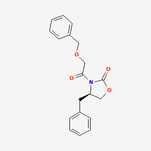 molecular formula C19H19NO4 B1251951 2-Oxazolidinone, 3-[(phenylmethoxy)acetyl]-4-(phenylmethyl)-, (4S)- 