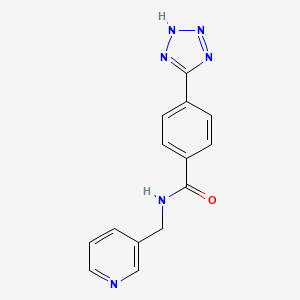 molecular formula C14H12N6O B12519533 N-[(Pyridin-3-yl)methyl]-4-(2H-tetrazol-5-yl)benzamide CAS No. 651769-39-0