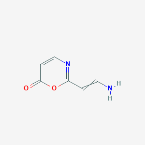 molecular formula C6H6N2O2 B12519594 2-(2-Aminoethenyl)-6H-1,3-oxazin-6-one CAS No. 652995-61-4