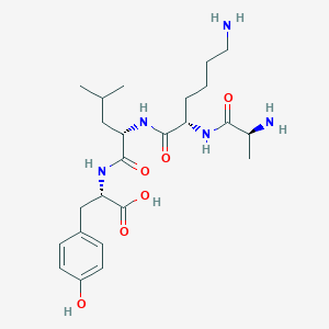 molecular formula C24H39N5O6 B12519596 L-Alanyl-L-lysyl-L-leucyl-L-tyrosine CAS No. 820211-20-9