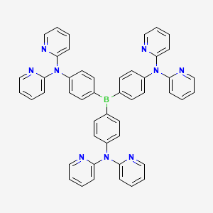 molecular formula C48H36BN9 B12519608 Tris[4-[bis(2-pyridyl)amino]phenyl]borane CAS No. 820260-72-8