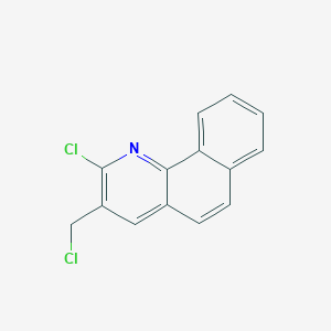 molecular formula C14H9Cl2N B12519621 2-Chloro-3-(chloromethyl)benzo[H]quinoline CAS No. 678970-31-5