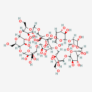 molecular formula C54H90O45 B1251966 delta-Cyclodextrin 