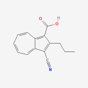 molecular formula C15H13NO2 B12519760 3-Cyano-2-propylazulene-1-carboxylic acid CAS No. 819884-03-2