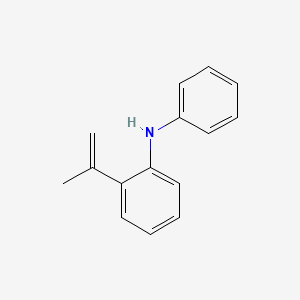 molecular formula C15H15N B12519779 N-Phenyl-2-(prop-1-en-2-yl)aniline CAS No. 65036-79-5