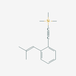 molecular formula C15H20Si B12519824 Trimethyl{[2-(2-methylprop-1-en-1-yl)phenyl]ethynyl}silane CAS No. 819871-77-7