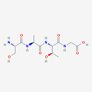 molecular formula C12H22N4O7 B12519919 L-Seryl-L-alanyl-L-threonylglycine CAS No. 798540-31-5