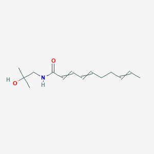 molecular formula C14H23NO2 B12519921 N-(2-hydroxy-2-methylpropyl)deca-2,4,8-trienamide CAS No. 652970-06-4