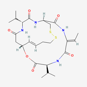 molecular formula C24H36N4O6S2 B1251998 Romidepsin (FK228, depsipeptide) 