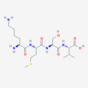 molecular formula C19H37N5O6S B12519981 L-Lysyl-L-methionyl-L-seryl-L-valine CAS No. 798540-73-5