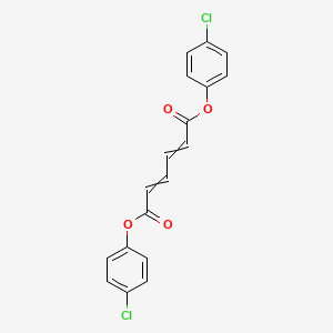 molecular formula C18H12Cl2O4 B12520005 Bis(4-chlorophenyl) hexa-2,4-dienedioate CAS No. 654058-17-0