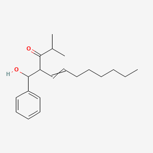 molecular formula C20H30O2 B12520034 4-[Hydroxy(phenyl)methyl]-2-methyldodec-5-en-3-one CAS No. 651726-63-5