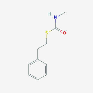 molecular formula C10H13NOS B12520079 Carbamothioic acid, methyl-, S-(2-phenylethyl) ester CAS No. 652154-33-1
