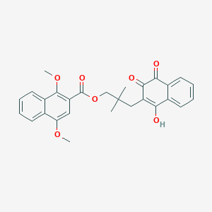 molecular formula C28H26O7 B1252009 Rhinacanthin Q 