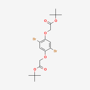 molecular formula C18H24Br2O6 B12520186 Di-tert-butyl 2,2'-((2,5-dibromo-1,4-phenylene)bis(oxy))diacetate 