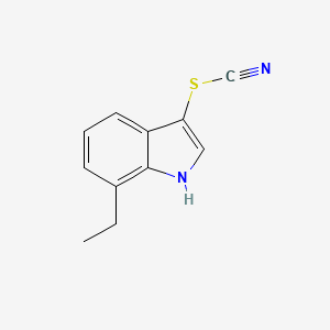 molecular formula C11H10N2S B12520249 7-Ethyl-1H-indol-3-yl thiocyanate CAS No. 691848-34-7