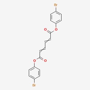 molecular formula C18H12Br2O4 B12520296 Bis(4-bromophenyl) hexa-2,4-dienedioate CAS No. 654058-19-2
