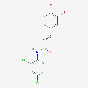 molecular formula C15H9Cl2F2NO B12520312 N-(2,4-Dichlorophenyl)-3-(3,4-difluorophenyl)prop-2-enamide CAS No. 821004-84-6