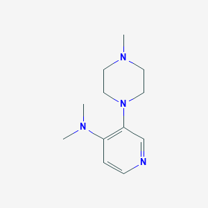 molecular formula C12H20N4 B12520313 N,N-Dimethyl-3-(4-methylpiperazin-1-yl)pyridin-4-amine CAS No. 676144-92-6