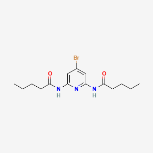 molecular formula C15H22BrN3O2 B12520321 N,N'-(4-Bromopyridine-2,6-diyl)dipentanamide CAS No. 662164-82-1