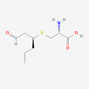 molecular formula C9H17NO3S B12520334 S-[(3S)-1-Oxohexan-3-yl]-L-cysteine CAS No. 656822-46-7