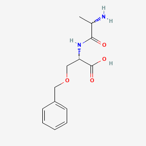 molecular formula C13H18N2O4 B12520348 L-Alanyl-O-benzyl-L-serine CAS No. 686349-92-8