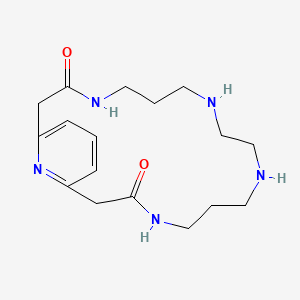 molecular formula C17H27N5O2 B12520357 4,8,11,15,22-Pentaazabicyclo[16.3.1]docosa-1(22),18,20-triene-3,16-dione CAS No. 817578-26-0