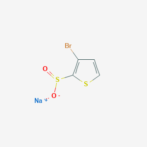 molecular formula C4H2BrNaO2S2 B12520382 Sodium 3-bromothiophene-2-sulfinate 
