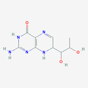 molecular formula C9H13N5O3 B12520388 1-(2-Amino-4-hydroxy-7,8-dihydropteridin-7-yl)propane-1,2-diol 