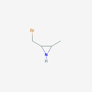 molecular formula C4H8BrN B12520420 2-(Bromomethyl)-3-methylaziridine CAS No. 741683-40-9