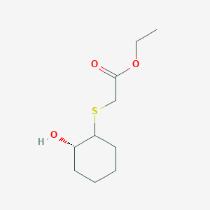 molecular formula C10H18O3S B12520425 Ethyl {[(2S)-2-hydroxycyclohexyl]sulfanyl}acetate CAS No. 659727-37-4