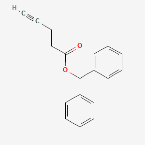 molecular formula C18H16O2 B12520427 Diphenylmethyl pent-4-ynoate CAS No. 651733-38-9