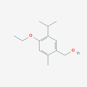 molecular formula C13H20O2 B12520539 [4-Ethoxy-2-methyl-5-(propan-2-yl)phenyl]methanol CAS No. 675844-29-8