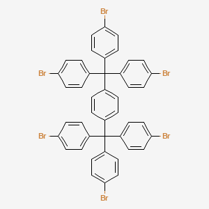 molecular formula C44H28Br6 B12520642 1,4-Bis(tris(4-bromophenyl)methyl)benzene 