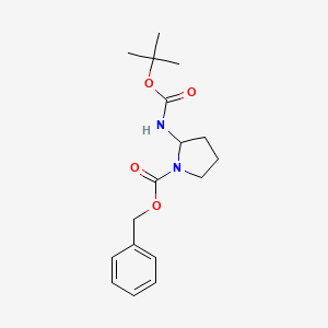 molecular formula C17H24N2O4 B12520694 Benzyl 2-(tert-butoxycarbonylamino)pyrrolidine-1-carboxylate 
