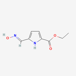 molecular formula C8H10N2O3 B12520700 ethyl 5-[(E)-hydroxyiminomethyl]-1H-pyrrole-2-carboxylate 