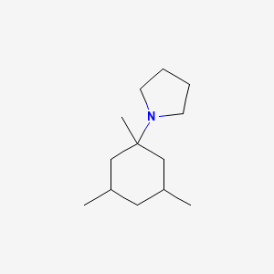 molecular formula C13H25N B12520750 Pyrrolidine, 1-(1,3,5-trimethylcyclohexyl)- CAS No. 685088-05-5