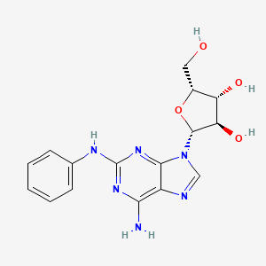 (2R,3R,4R,5R)-2-(6-amino-2-anilinopurin-9-yl)-5-(hydroxymethyl)oxolane-3,4-diol