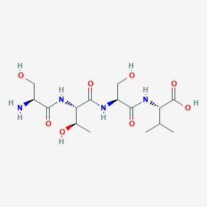 molecular formula C15H28N4O8 B12520836 L-Seryl-L-threonyl-L-seryl-L-valine CAS No. 798540-76-8