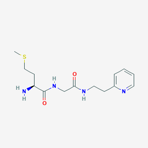 molecular formula C14H22N4O2S B12520857 L-Methionyl-N-[2-(pyridin-2-yl)ethyl]glycinamide CAS No. 666861-85-4