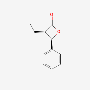 molecular formula C11H12O2 B12520887 (3R,4R)-3-Ethyl-4-phenyloxetan-2-one CAS No. 652150-94-2