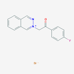 molecular formula C16H12BrFN2O B12520907 Phthalazinium, 2-[2-(4-fluorophenyl)-2-oxoethyl]-, bromide CAS No. 754214-11-4