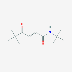 molecular formula C12H21NO2 B12520919 N-tert-butyl-5,5-dimethyl-4-oxohex-2-enamide CAS No. 652964-98-2