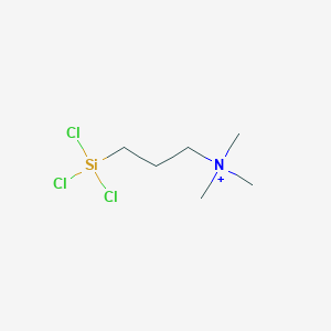 molecular formula C6H15Cl3NSi+ B12520974 N,N,N-Trimethyl-3-(trichlorosilyl)propan-1-aminium CAS No. 664996-01-4