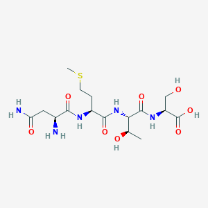 molecular formula C16H29N5O8S B12520990 L-Asparaginyl-L-methionyl-L-threonyl-L-serine CAS No. 798540-61-1
