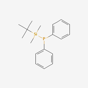 molecular formula C18H25PSi B12520998 Phosphine, [(1,1-dimethylethyl)dimethylsilyl]diphenyl- CAS No. 678187-53-6