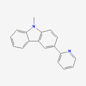 molecular formula C18H14N2 B12521001 9-Methyl-3-(pyridin-2-YL)-9H-carbazole CAS No. 809287-12-5
